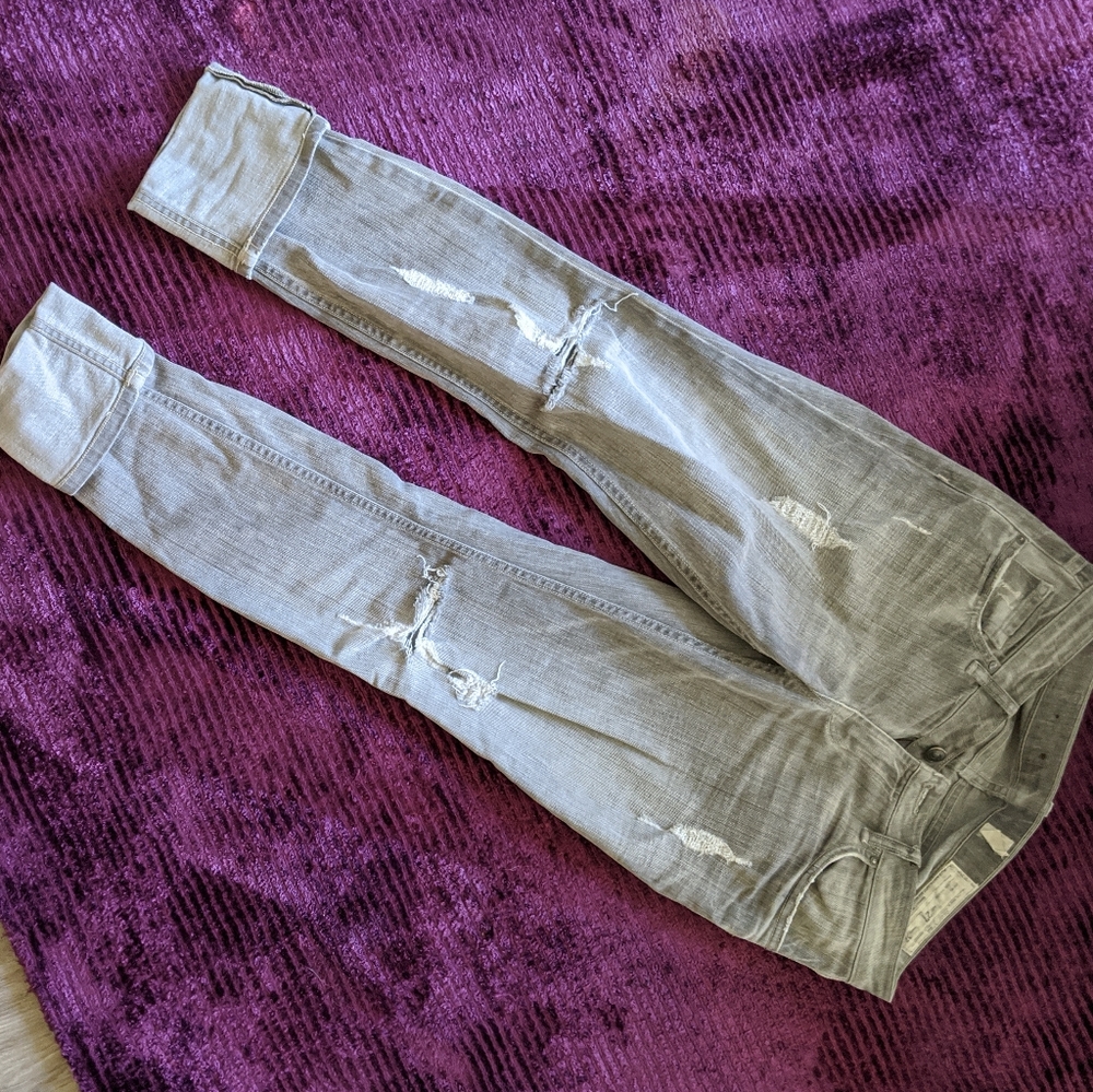 All Saints Skinny Gray Jeans (size 27x32)
